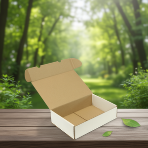 TRANSPAK Single-Wall Corrugated Cardboard <b>Folding</b> <b>Box</b> A4 Quality 1.20 B White Dimensions 300x215x77mm Pack Size 50 - Product Image 3