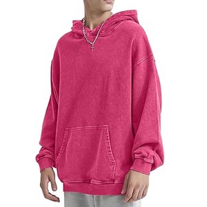 Sudadera con capucha de lavado ácido para hombres de gran tamaño Material de la mejor calidad Diseño transpirable Sin cordón Sudadera con capucha para hombres Mejor precio - Product Image 5