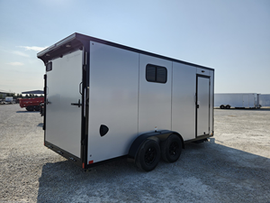Remorque de transport fermée 7x16 de qualité supérieure, hauteur intérieure de 84 pouces, essieu tandem, fenêtre latérale en aluminium et acier, capacité de charge de 2001-3000 kg, prix abordable - Product Image 3
