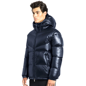 Veste bouffante respirante de haute qualité pour hommes saison d'hiver grande taille à manches longues fermeture à glissière sur toile imprimée imperméable - Product Image 2