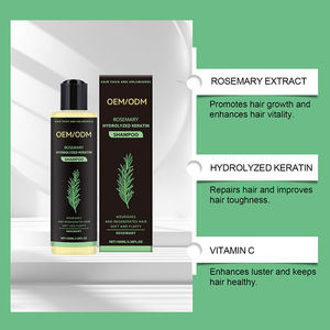 Etiqueta privada sin Sulfatos Anit-Hair Loss fortalece el champú nutritivo para el cabello con aceite de Romero - Product Image 3