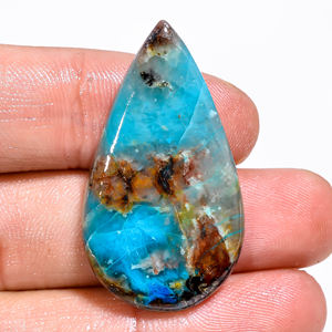 Super grado marrón crisocola corte radiante cabujones de corte ovalado único Natural lote a granel fabricación de joyas - Product Image 5