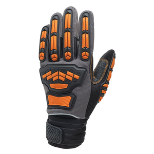 Gants de sécurité personnalisés antidérapants en cuir TPR résistants aux coupures et aux vibrations - Product Image 4