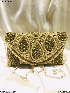 กระเป๋าคลัตช์สำหรับผู้หญิงงานราตรี,กระเป๋าคลัทช์สำหรับเจ้าสาวงานช่างทำมือสำหรับเจ้าสาว - Product Image 4