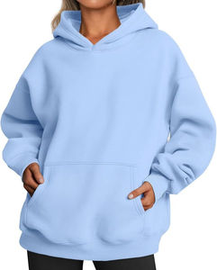 Sudaderas con Capucha para Mujer, Estilo Moderno con Hombros Caídos, Suaves y Elegantes, para Ropa Casual de Calle, en Todos los Colores - Product Image 1