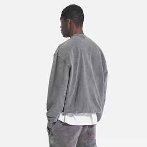 Nouveauté acide lavé en détresse hommes survêtement ensemble 100% Top qualité respirant tissu haute rue porter en plein air hommes survêtement - Product Image 6