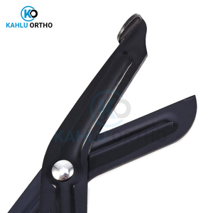 Tijeras EMT dobladas de 7 pulgadas de color negro con sierra, tijeras médicas para traumatismos paramédicos, tijeras de emergencia de primeros auxilios de KAHLU ORTHOPEDIC - Product Image 5