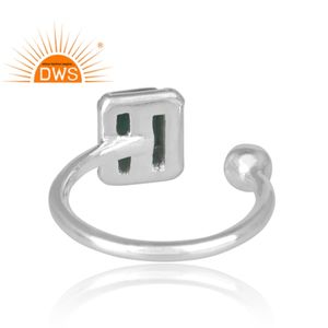 Handmade Design Fine Sterling Silver Natural Arizona Turquoise Gemstone <b>Adjustable</b> <b>Ring</b> Jewelry Manufacturer - Product Image 4