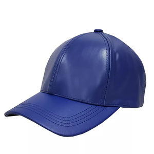 Casquette en cuir véritable pour homme, prix bas, hiver, extérieur, chaude, en cuir de vache, service OEM personnalisé, casquettes en cuir à vendre - Product Image 3