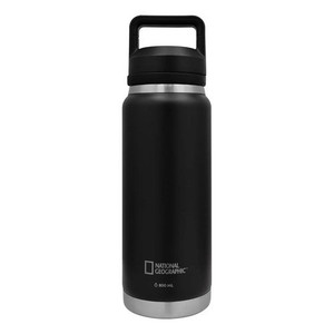 Termo Nat Geo Outdoor World de 800 ml, de Acero Inoxidable, con Asa, Color Negro - Product Image 2