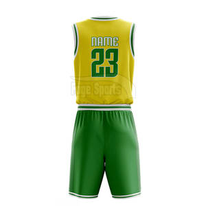 Nouveau style, meilleure qualité, logo personnalisé, impression par sublimation, respirant, ensembles de maillots de basket sans manches, 100% polyester, pour hommes, bas de gamme - Product Image 3