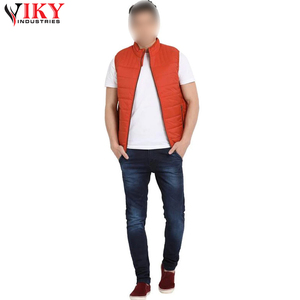 Gilet matelassé pour hommes, couleur unie, logo personnalisé, fournisseur OEM, produit le plus vendu, gilet matelassé respirant pour l'hiver - Product Image 5