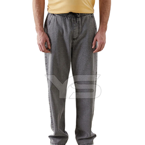 Denim Jeans Pantalon Respirant Casual Style Droit Couleur Unie Logo Avant Taille Moyenne Hiver Printemps Été Automne Saison Couverture - Product Image 6