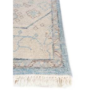 Alfombra de Lana Anudada a Mano Erbe Azul, Rectangular de 9x12, con Patrón de Medallón, para Decoración de Sala de Estar Juvenil - Product Image 4