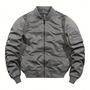 Veste de pilote tendance 2025, bombardier personnalisé en laine/polyester pour homme avec impression sur le devant, veste d'hiver pour homme pour l'extérieur - Product Image 6