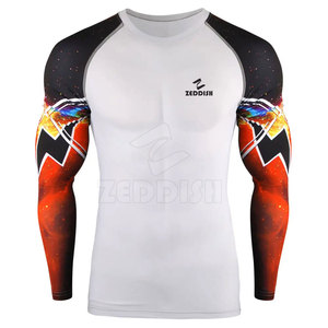 เสื้อแรชการ์ดสำหรับออกกำลังกายแบบถัก ระบายอากาศได้ดี สำหรับผู้ชาย - คุณภาพสูง แห้งเร็ว บริการ OEM ปรับแต่งได้ - Product Image 1