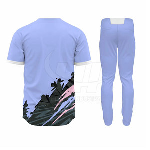 Uniforme de baseball au design classique, facile d'entretien, kit sportif, uniforme de baseball à vendre - Product Image 2