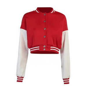 Customized Women Varsity <b>Jacket</b> - Classic Baseball Design with Premium Materials and Logo Options - Product Image 4