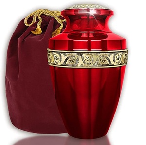 Urnas de Metal decorativas para cremación para hombres y mujeres adultos, urnas funerarias grandes para cenizas, gran oferta - Product Image 6