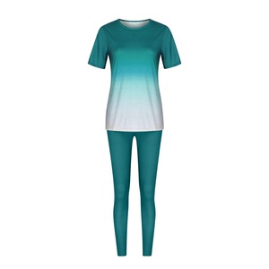 Chándal de mujer OEM ODM Conjunto de dos piezas Traje de jogging con logotipo personalizado Fabricante de ropa deportiva al por mayor - Product Image 2