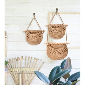 Cesta de Almacenamiento Larga de Macramé para Artículos Esenciales de Lavandería, Libros, Juguetes y Ropa, Organización en Espacios Modernos del Hogar, desde India - Product Image 4