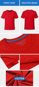 Tshirt Coton 100% Coton Tshirts Plain Bulk Man Tshirt T-shirt pour hommes - Product Image 3