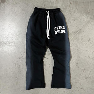 Pantalon de survêtement unisexe 100% coton French Terry Jogger à capuche Survêtement Pantalon de survêtement Séchage rapide Respirant Hiver Ensemble Vente en gros XXL Plus Size - Product Image 3