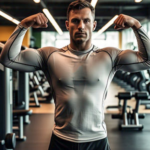 Vêtements de plage d'été pour hommes Chemises de compression Design personnalisé Vêtements de sport Rash Guard Manches courtes Caractéristique respirante - Product Image 3