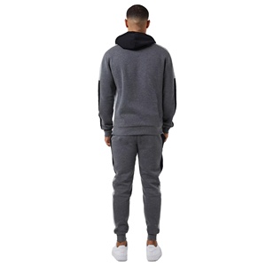 Ensemble de survêtement de sport pour homme, deux pièces, avec veste zippée et pantalon assorti pour la salle de sport, tenue de sport pour homme 2026 - Product Image 3