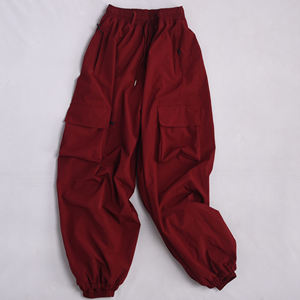 New High Street Cargo Snowboard Pantalones a prueba de viento Cierre de cremallera Pierna ancha Baggy High-Cut Skiwear Loose Fit Streetwear - Product Image 1