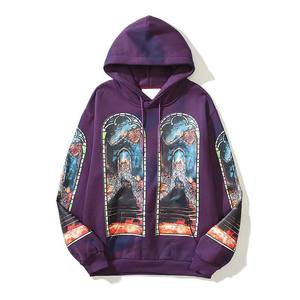 Sweat à capuche zippé pour femme avec logo personnalisé impression bouffante éponge française de haute qualité, poids lourd vintage, tricoté à l'acide - Product Image 1