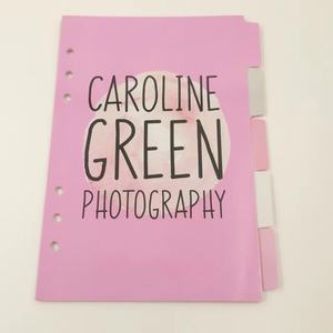 Separadores Personalizados <span class=keywords><strong>de</strong></span> PVC con 6 Orificios para Carpeta, Divisores <span class=keywords><strong>de</strong></span> Hojas Sueltas para Planificador Espiral A5, Recambios <span class=keywords><strong>de</strong></span> Hojas Sueltas para Oficina, Regalo - Product Image 6