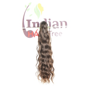Extensions de cheveux humains naturels non traités Remy indiens ondulés noirs, lot de 100g, fabrication artisanale, traitement chimique, prix abordable - Product Image 3
