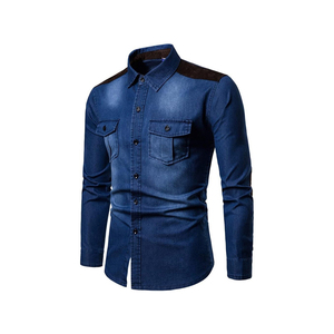 Mens Short Sleeve Denim Jeans <b>Shirt</b> Most Comfortable Button up <b>Shirt</b> Mens with <b>Cheap</b> Price Acid Wash Vintage <b>Shirt</b> - Product Image 6