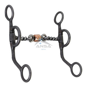 Aged Steel Twisted Dogbone <b>Trainer</b> Horse Bit 5-1/<b>8</b>" Mouth 6" Shank Western Riding Tack Wholesale Price Bulk Supplier - Product Image 1