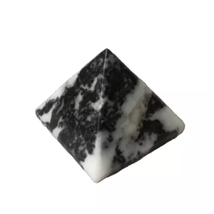 Pierre pyramidale en cristal d'agate de zèbre naturelle Pierre précieuse de guérison Produit d'artisanat en cristal du grossiste - Product Image 5