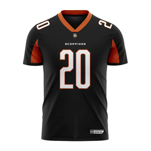 Maillot de football américain pour équipe, 100 % polyester, sublimé, manches courtes, anti-humidité, nom du joueur personnalisé, respirant - Product Image 6