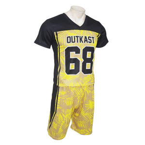 Ensemble d'uniformes de football américain 7v7 personnalisés de haute qualité, imprimés, séchage rapide, respirant, grandes tailles - Product Image 2