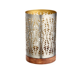 Bougeoir Iron & Glass Hurricane Décoration de mariage à domicile - Product Image 4