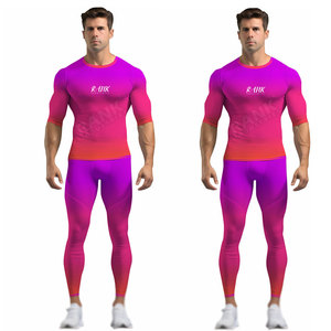 Vêtements de sport d'été, vêtements de sport pour hommes, ensembles de fitness pour la salle de sport, vêtements de sport à séchage rapide pour hommes, ensembles de fitness pour la salle de sport - Product Image 4