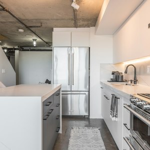 J Pull Handleless Kitchen Doors Integrated Finger Pull <b>Lacquered</b> Cabinet Fronts Made to Measure for Minimal Kitchens - Product Image 4