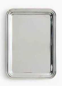 Stylish Metal Round Serving <b>Tray</b> with Handle Home Kitchen Tableware Single <b>Tier</b> Dishwasher Safe - Product Image 5