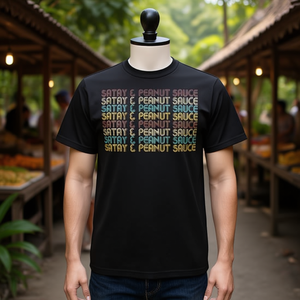 Camiseta Premium Promocional de Comida Indonesia: Satay y Salsa de Cacahuete - Product Image 3