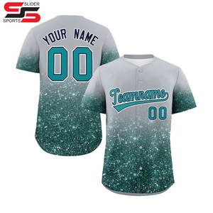 Wholesale Blank Baseball Shirt Print Button Up Baseball Shirt Softball Wear Stitched Logo Name Men Youth Custom Baseball Jersey - Product Image 4