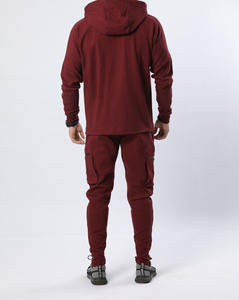 Ensemble de survêtement décontracté à capuche pour l'hiver, coupe classique, avec motif imprimé, 100% coton - Product Image 6