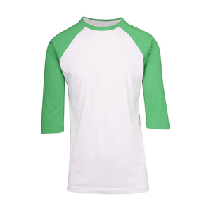 Nanchang เสื้อยืดคอกลมแขนสองสีสำหรับผู้ชายเสื้อยืดเบสบอลยาว34แขนแร็กแลน - Product Image 3