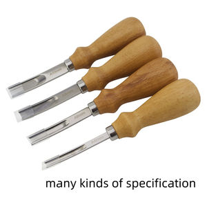 Couteau à sabot de maréchal-ferrant de haute qualité coupe et coupe double face lame droite manche en bois poignée souple pour les professionnels - Product Image 3