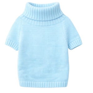 Pull en tricot pour chien, bleu ciel, doux et chaud, pull pour animaux de compagnie, tricot confortable pour l'hiver, pour petits et moyens chiens, vêtements d'hiver élégants - Product Image 5