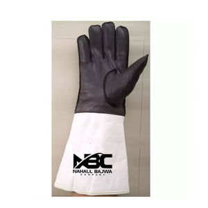 Venta al por mayor de guantes de seguridad de trabajo de cuero dividido de vaca con logotipo personalizado XL función antideslizante gran oferta protección de manos para soldar - Product Image 6