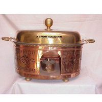 Haute qualité couleur or rose forme ronde chauffe-plat personnalisé chauffe-plat dans le dernier style prix le plus bas